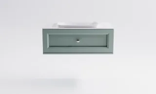 Тумба с раковиной Astra-Form Классик 4631177714108 90 см зелёный матовый